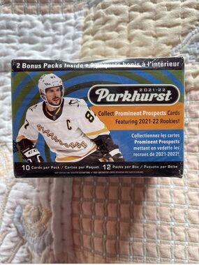 Parkhurst Hockey Card Box - Blue, Orange & Green Graphics